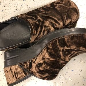 Dansko Velvet clogs